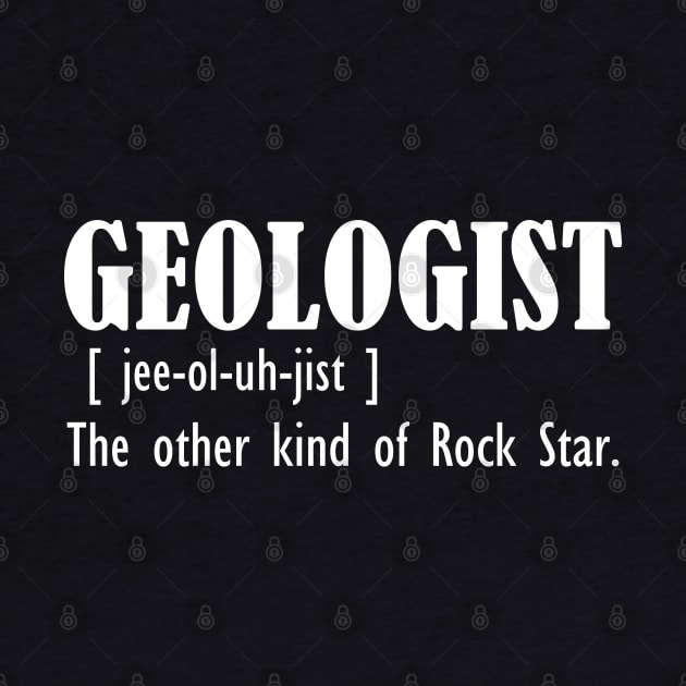 Geologist - The other kind of rock star w by KC Happy Shop